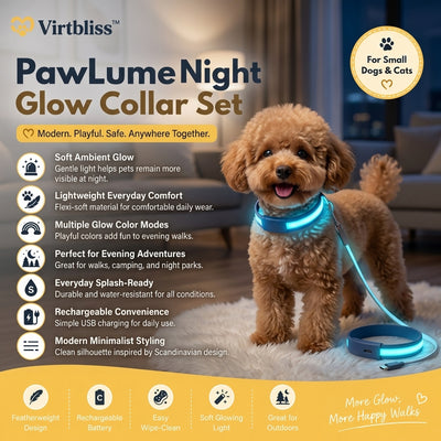 Virtbliss™ PawLume Night Glow Collar Set